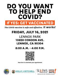 COVID-19 Vaccines at Lennox Park