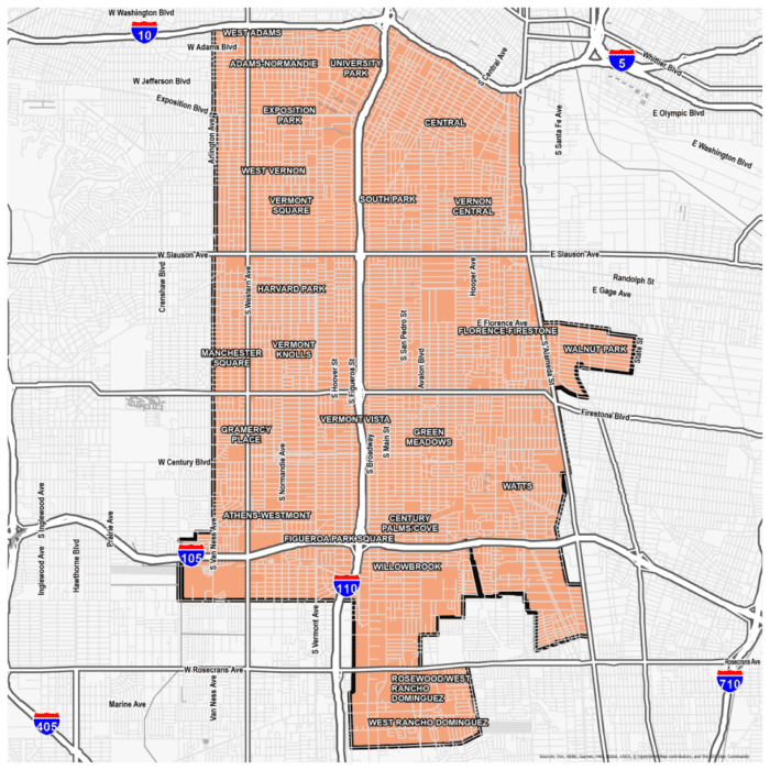LA County Supervisor Holly J. Mitchell 2nd District Map