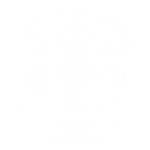 Circular seal on an orange background with white line art and text reading 'COUNTY OF LOS ANGELES CALIFORNIA' surrounding a central figure of a woman holding scales, with segmented sections depicting a ship, an oil derrick, a cow, a building, a fish, and agricultural imagery, bordered by stars around the inner circle